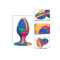 CALEXOTICS Cheeky Swirl Anal-Plug aus Silikon Medium Multicolor