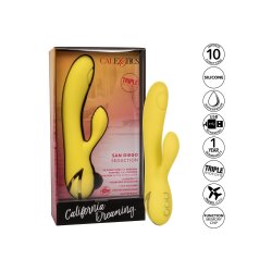 CALEXOTICS San Diego Seduction Vibrator mit Klitoris-Stimulator Gelb