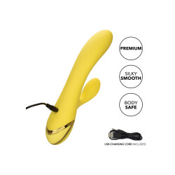 CALEXOTICS San Diego Seduction Vibrator mit Klitoris-Stimulator Gelb
