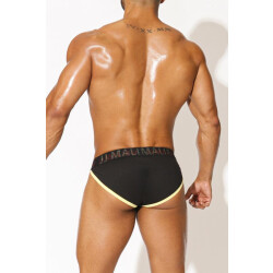 J.J.MALIBU Sneak Peak Brief Detachable Pouch Schwarz / Gelb