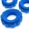 HÜNKYJUNK  Super Huj Penisringe 3er Pack aus Plus+ Silikon Blau
