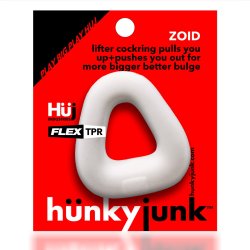 HÜNKYJUNK Zoid Pensring aus Plus+ Silikon & Flex TPR Weiss