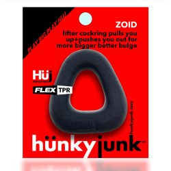 HÜNKYJUNK Zoid Pensring aus Plus+ Silikon & Flex TPR Schwarz