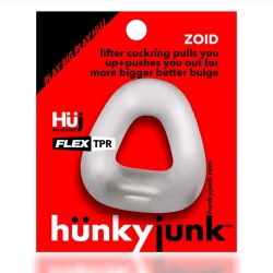 HÜNKYJUNK Zoid Pensring aus Plus+ Silikon Clear Ice