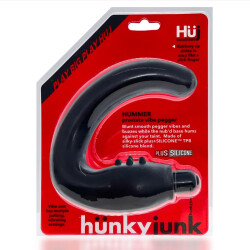 H&Uuml;NKYJUNK Hummer Prostata &amp; Perineum Vibrator aus Plus+ Silikon &amp; Flex TPR Schwarz