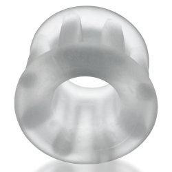 HÜNKYJUNK Gyroballs Hodenstrecker aus Plus+ Silikon Clear Ice