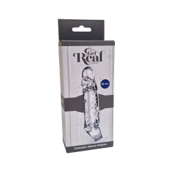 TOY JOY GET REAL Penisverl&auml;ngerung Medium 16,0 cm aus TPE  Transparent