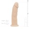 REAL FANTASY Dildo Winston mit Vibration &amp; Silexpan 19,0 cm Beige