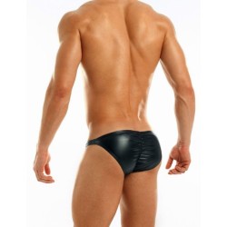 MODUS VIVENDI Leather Low Cut Brief Schwarz