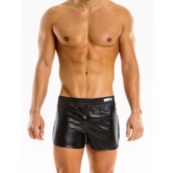 MODUS VIVENDI Leather Shorts Schwarz