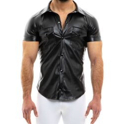 MODUS VIVENDI Leather Shirt Schwarz