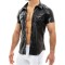 MODUS VIVENDI Leather Shirt Schwarz