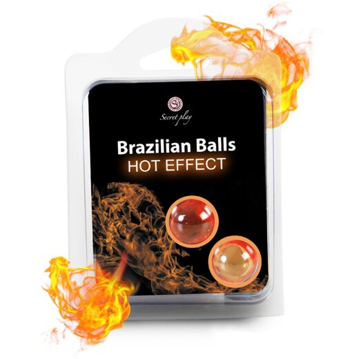 SECRET PLAY Brazilian Balls Hot Effect Gleitmittel- &amp; Massagekugeln 2 St&uuml;ck