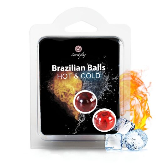 SECRET PLAY Brazilian Balls Hot &amp; Cold Gleitmittel- &amp; Massagekugeln 2 St&uuml;ck
