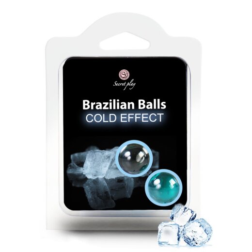 SECRET PLAY Brazilian Balls Cold Effect Gleitmittel- &amp; Massagekugeln 2 St&uuml;ck