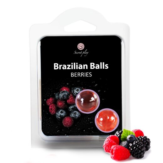 SECRET PLAY Brazilian Balls Berries Gleitmittel- &amp; Massagekugeln 2 St&uuml;ck