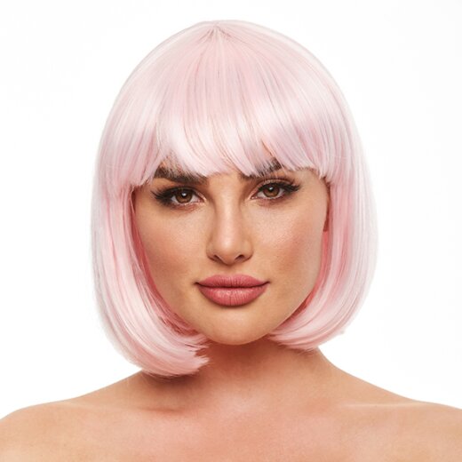 PLEASURE WIGS Cici kurze Per&uuml;cke leuchtet in der Nacht Pink