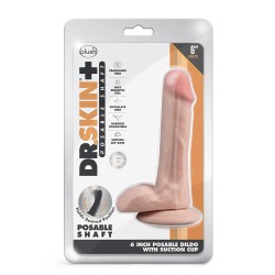 BLUSH Dr. Skin 6" Dildo mit Saugnapf Vanilla