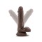 BLUSH Dr. Skin 6" Dildo mit Saugnapf Chocolate