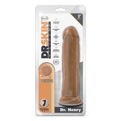 BLUSH Dr. Skin 9" Dildo Dr.Henry mit Saugnapf Mocha