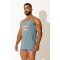 J.J.MALIBU Dump Him Tank Top Petrol