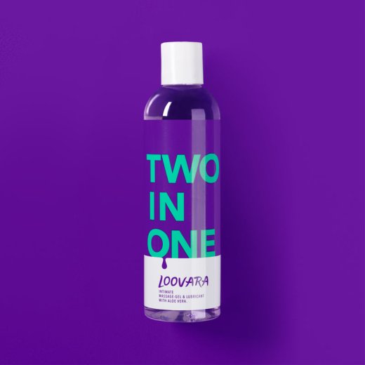 LOOVARA  Massage & Gleitmittel Two in One mit Aloa Vera Wasserbasiert 250 ml