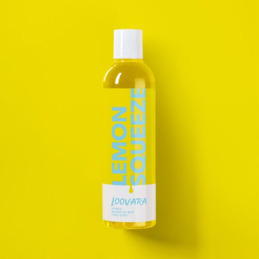 LOOVARA Massage&ouml;l Lemon Squeeze mit Zitrusduft  250 ml