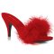 PLEASER Klassische Marabou Slipper Rot