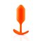 B-VIBE Snug Plug 3 Analplug aus samtigem Silikon L Orange