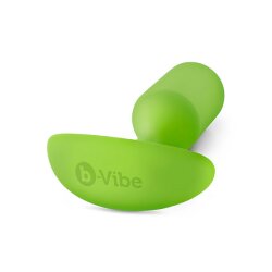 B-VIBE Snug Plug 3 Analplug aus samtigem Silikon L Lime