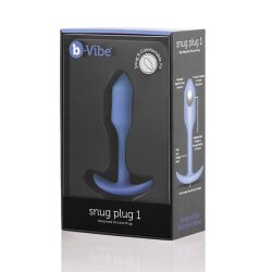B-VIBE Snug Plug 1 Analplug aus samtigem Silikon Violet