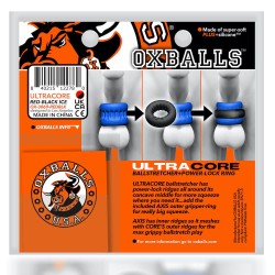 OXBALLS Ultracore Hodenstrecker mit Axis Ring Rot/Schwarz