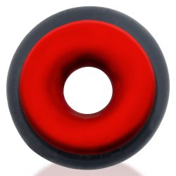 OXBALLS Ultracore Hodenstrecker mit Axis Ring Rot/Schwarz
