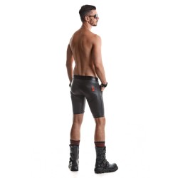 REGNES FETISH PLANET Knielange Shorts aus Wetlook Schwarz