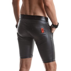 REGNES FETISH PLANET Knielange Shorts aus Wetlook Schwarz