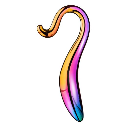 DREAM TOYS Elegant Curved Dildo aus Borosilikat-Glas Multicolor