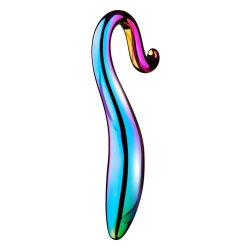 DREAM TOYS Elegant Curved Dildo aus Borosilikat-Glas Multicolor