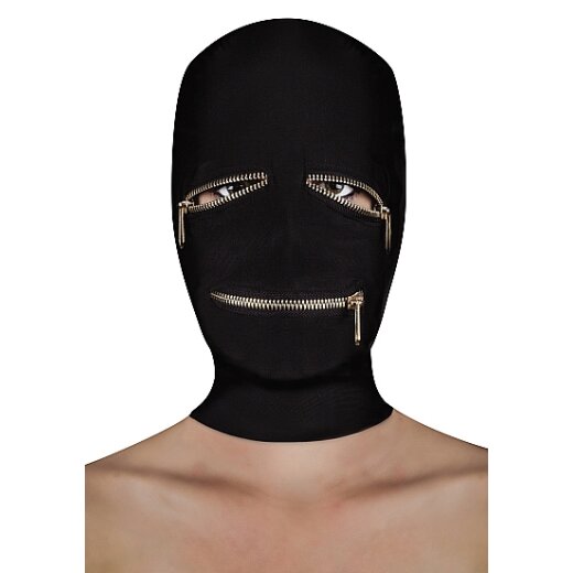 OUCH Extreme Reissverschluss Maske mit Augen- und Mundreissverschluss