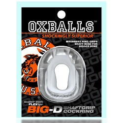 OXBALLS Big-D Penisring aus Super-Soft-FLEX-TPR Clear