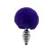ALIVE Anal Pleasure Metall-Analplug Twist Medium mit Hasenschwänzchen Violett