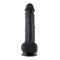 HISMITH KlickLok Dildo aus Silikon &Oslash; 4,5 cm Schwarz