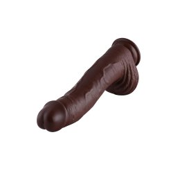 HISMITH KlickLok Dildo aus PVC Ø  6,0 cm Braun