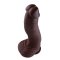 HISMITH KlickLok Dildo aus PVC Ø  6,0 cm Braun