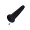 HISMITH KlickLok Dildo aus Silikon Ø 6,3 cm Schwarz