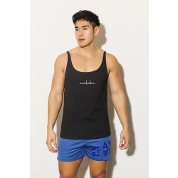 J.J.MALIBU Mind in Malibu Wide-Cut Tank Top Schwarz