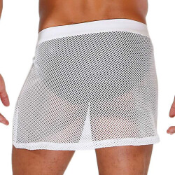 TOF Circutt Mesh Skirt Weiss