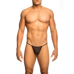 MOB EROTICWEAR Sheer T-Back Thong Schwarz