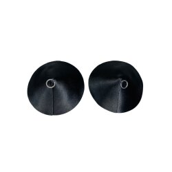 KINKY DIVA Nipple Couture Cover PU Leder mit Ring Schwarz...