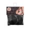 KINKY DIVA Nipple Couture Cover PU Leder mit Ring Schwarz / Silber