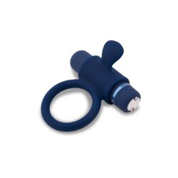 NU SENSUELLE Rev Penisring mit Bullet-Vibrator und Klitorisstimulanz Blau